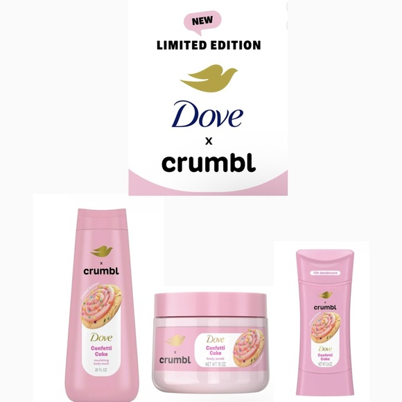 Dove Other - Dove x Crumbl Limited Edition Confetti Cake Body Care Set - NWT